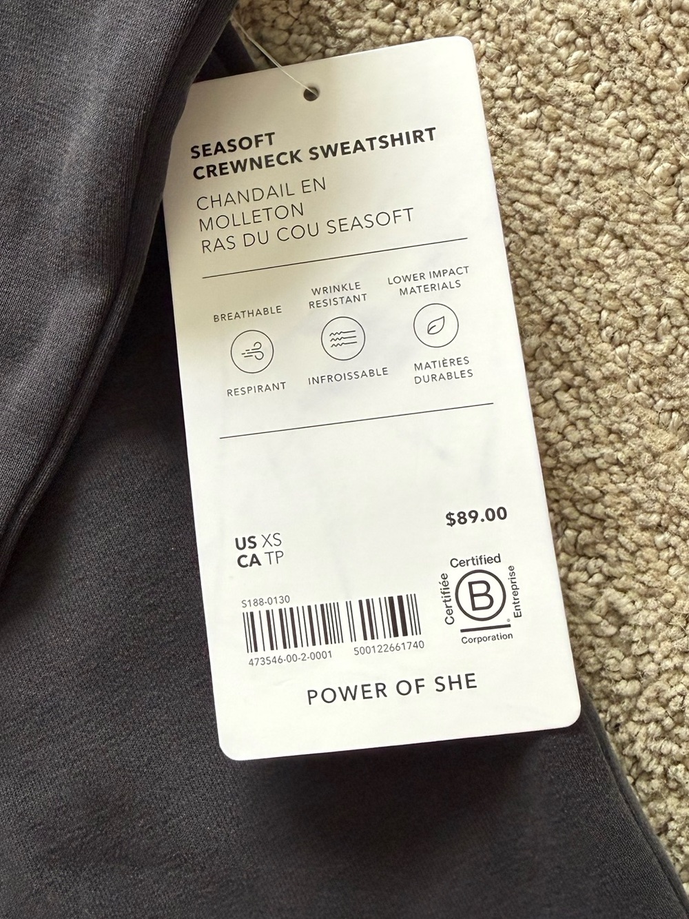 Athleta SEASOFT CREWNECK - Picture 4 of 4